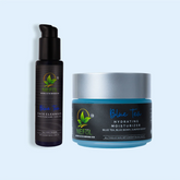 Nefol Hydration Duo Skincare Gift Pack Combo Set for Glowing Skin – Blue Tea Face Wash & Hydrating Moisturiser Kit (100 ml + 100 gm) (200 ml) - Nefol